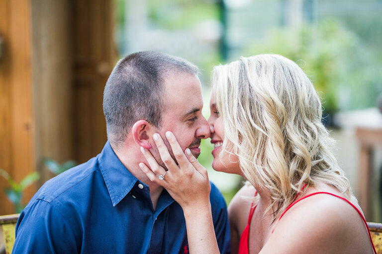 couple holding each other Kaitlyn Ferris engaged 