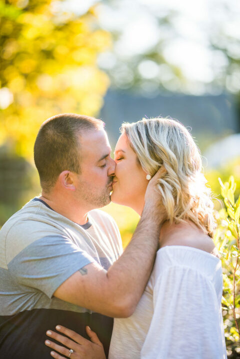 kissing in the greenery Kaitlyn Ferris engaged 