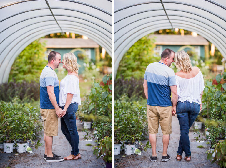 couple in greenhouse Kaitlyn Ferris engaged 