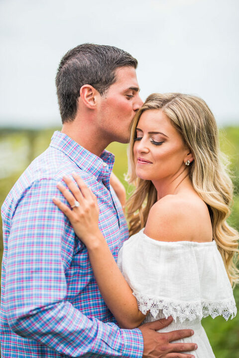 kiss romantic engagement 
