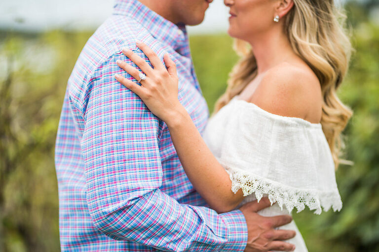 two people ring romantic engagement 