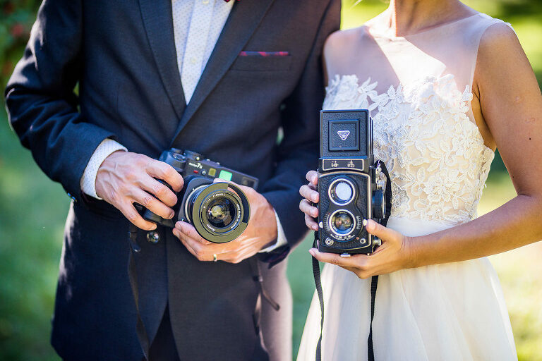 vintage cameras Kaitlyn Ferris photography garden wedding