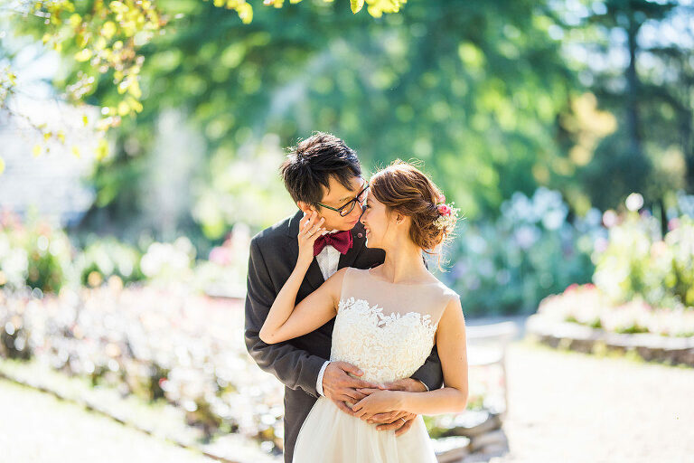 loving each other garden wedding