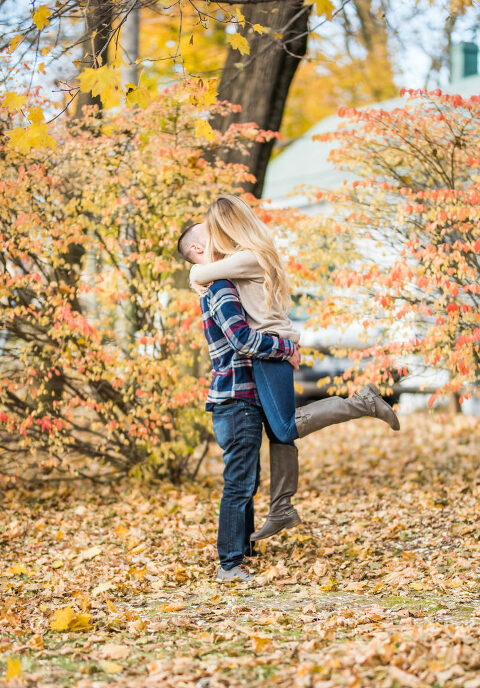 Fall Foliage Engagement Session Kaitlyn Ferris Photography Long Island Wedding and Engagement Photographer