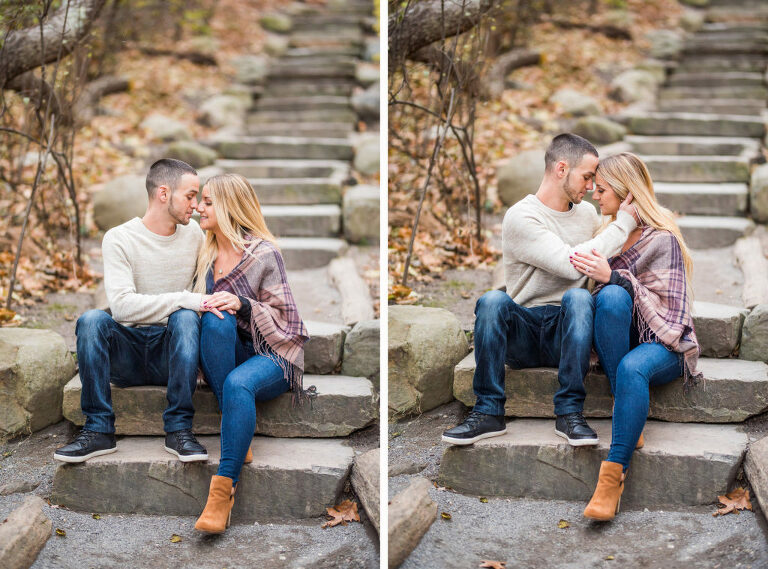 Fall Foliage Engagement Session Kaitlyn Ferris Photography Long Island Wedding and Engagement Photographer