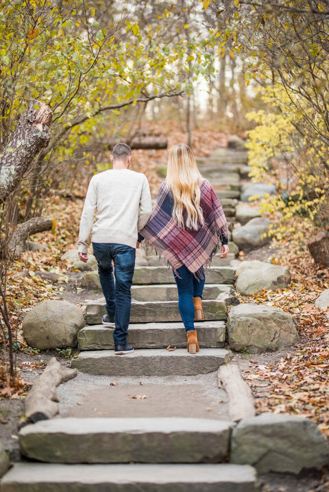 Fall Foliage Engagement Session Kaitlyn Ferris Photography Long Island Wedding and Engagement Photographer