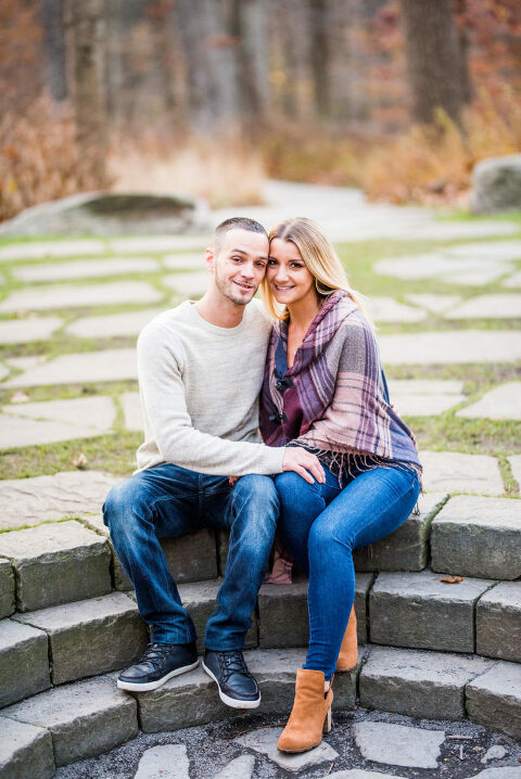 Fall Foliage Engagement Session Kaitlyn Ferris Photography Long Island Wedding and Engagement Photographer