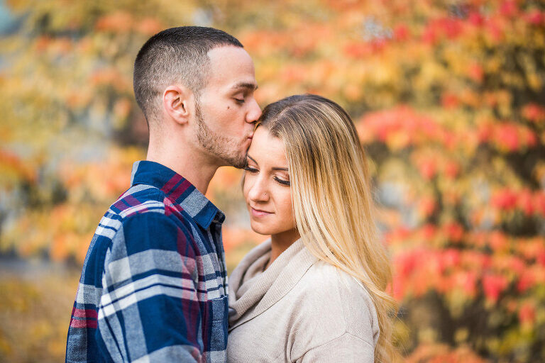Fall Foliage Engagement Session Kaitlyn Ferris Photography Long Island Wedding and Engagement Photographer