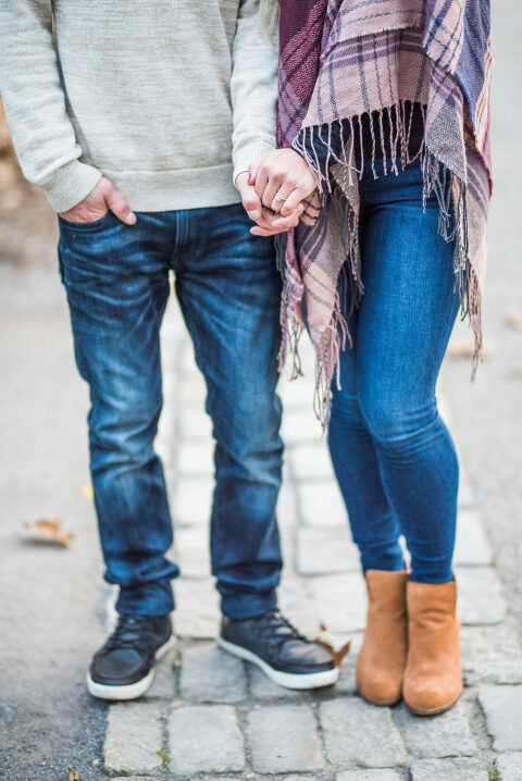 Fall Foliage Engagement Session Kaitlyn Ferris Photography Long Island Wedding and Engagement Photographer
