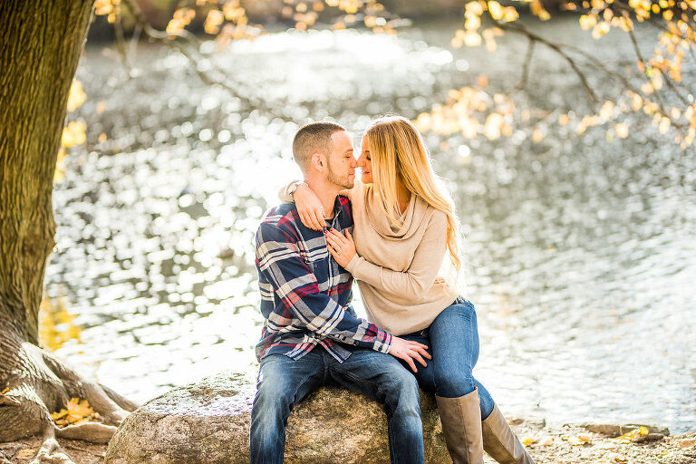 Fall Foliage Engagement Session Kaitlyn Ferris Photography Long Island Wedding and Engagement Photographer