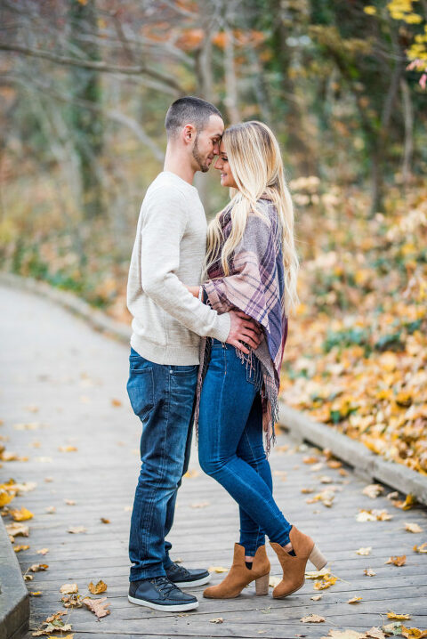 Fall Foliage Engagement Session Kaitlyn Ferris Photography Long Island Wedding and Engagement Photographer
