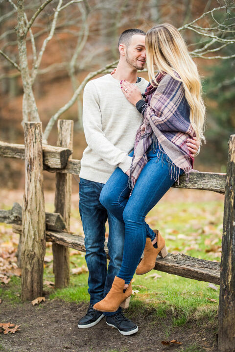 Fall Foliage Engagement Session Kaitlyn Ferris Photography Long Island Wedding and Engagement Photographer