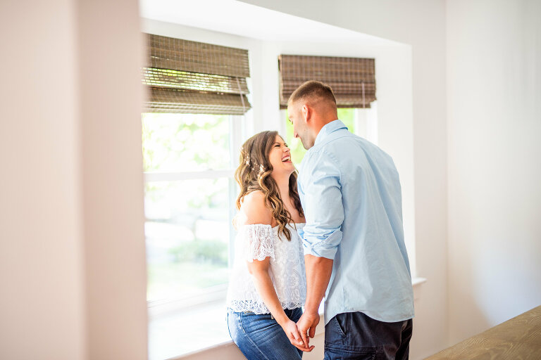 Calverton Engagement Shoot | Engagement Shoot at Home | Rustic Farrm Kitchen Engagement Shoot | North Forrk Wedding Photographer16