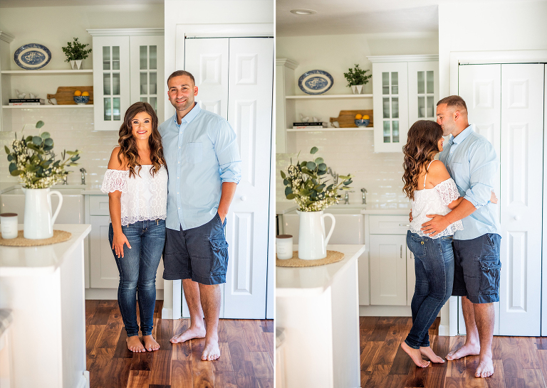 Calverton Engagement Shoot | Engagement Shoot at Home | Rustic Farrm Kitchen Engagement Shoot | North Forrk Wedding Photographer2